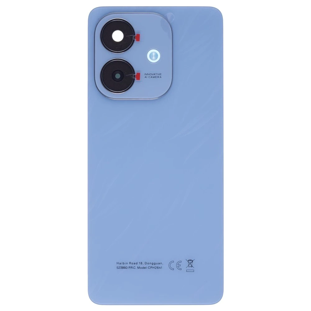 Задняя крышка для OPPO A3x (CPH2641) (голубой) (в сборе со стеклом камеры) фото №1