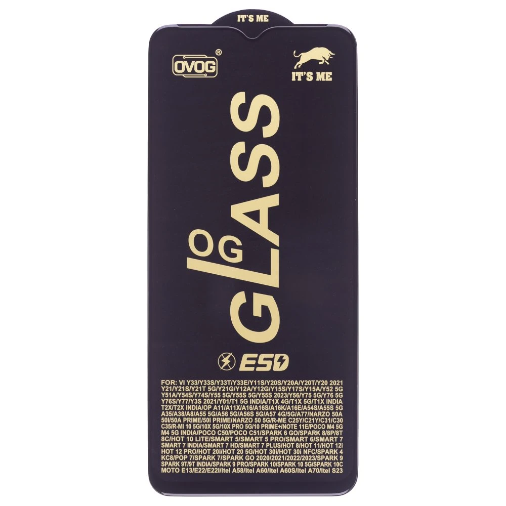 Защитное стекло OG Glass для Realme C30 (RMX3581) / C33 (RMX3624) (черный) фото №1