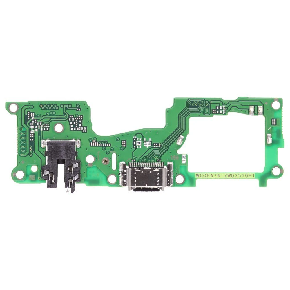 Нижняя плата для OPPO A74 4G (CPH2219) с комп. + разъем зарядки + микрофон + разъем гарнитуры фото №2