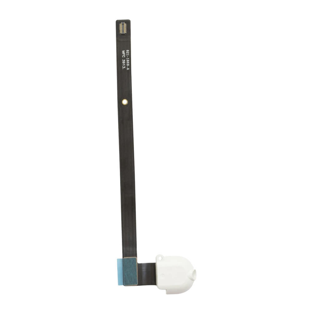 Шлейф для Apple iPad Air (A1474/A1475/A1476) / iPad 5 9.7 (2017) (A1822/A1823) / iPad 6 9.7 (2018) (A1893/A1954) с комп. + разъем гарнитуры (белый) 