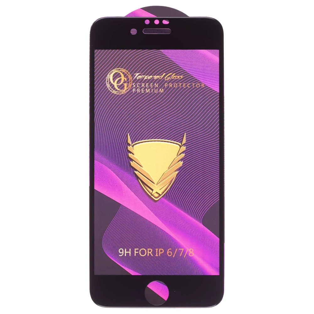Защитное стекло OG Glass (3 в 1) для Apple iPhone 6 / iPhone 6s (черный) фото №1