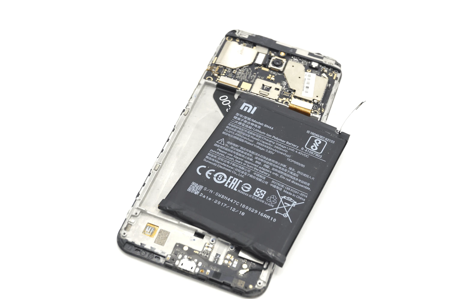 Замена дисплея Xiaomi redmi 5 plus, инструкция 10