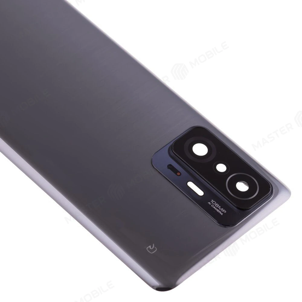 Задняя крышка для Xiaomi 11T Pro (2107113SG) (черный) (в сборе со стеклом камеры) (ORIG100)  фото №3