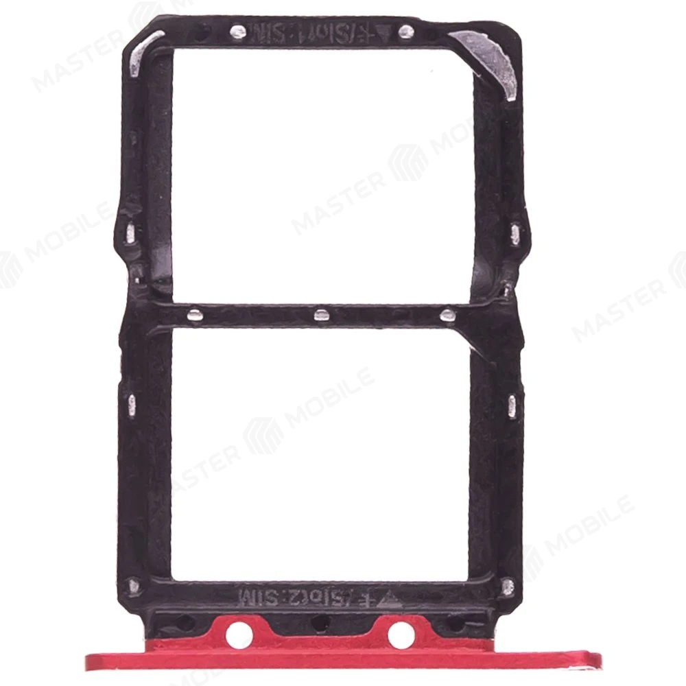 Держатель сим-карты для Huawei Honor View 20 (PCT-L29) (красный) фото №1