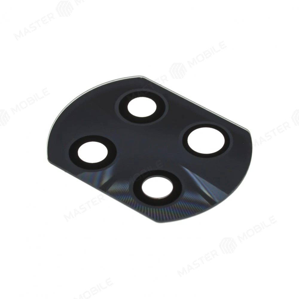 Стекло задней камеры для Xiaomi Redmi Note 9T (M2007J22G) (без рамки) (черный) фото №1