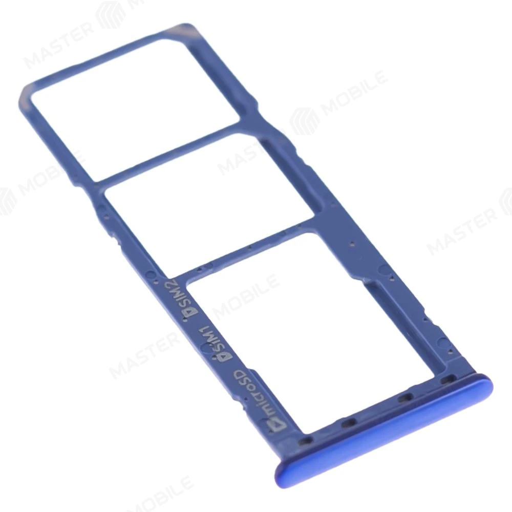 Держатель сим-карты для Samsung A750 Galaxy A7 (2018) (синий) фото №3