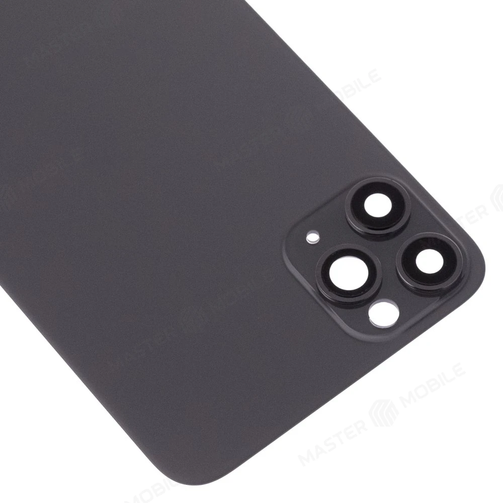 Задняя крышка для Apple iPhone 11 Pro Max (серый) (в сборе со стеклом камеры) (Premium) фото №3