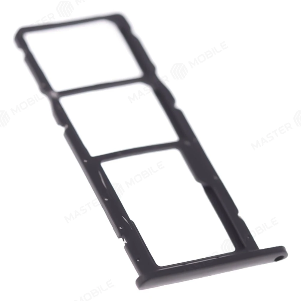 Держатель сим-карты для Huawei Y6 2019 (MRD-LX1F) / Y6s (JAT-LX1) (черный) фото №3