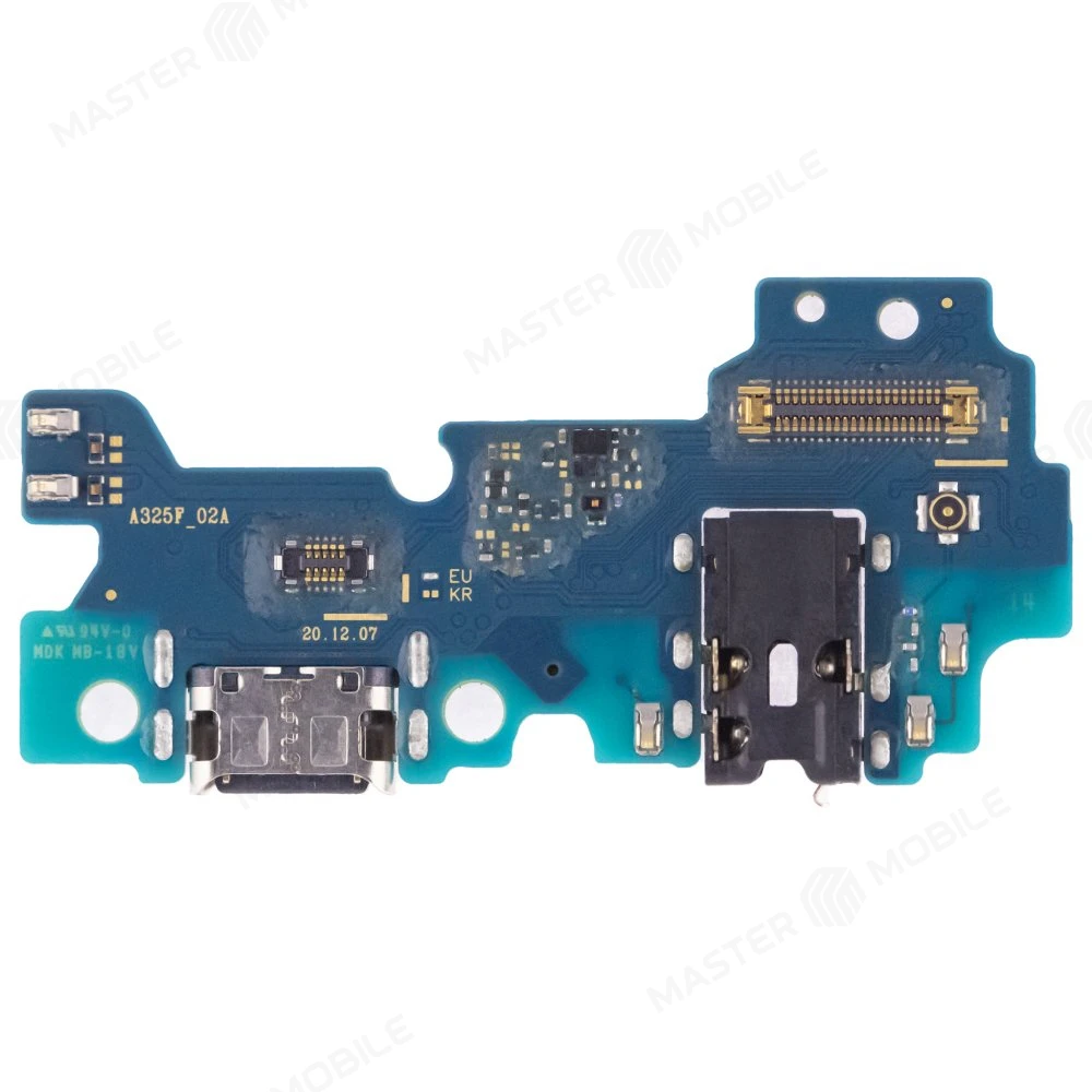 Нижняя плата для Samsung A325 Galaxy A32 4G с комп. + разъем зарядки + разъем гарнитуры + микрофон (ORIG100) фото №1