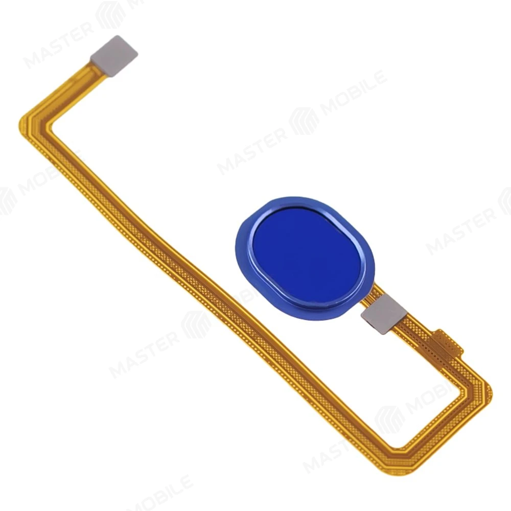 Шлейф для Samsung A107 Galaxy A10s с комп. + сканер отпечатка пальца (синий)  фото №3