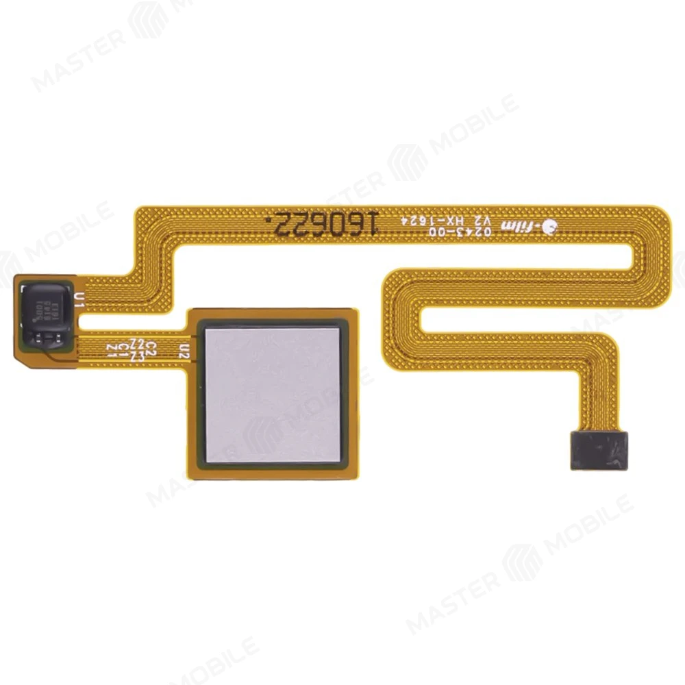 Шлейф для Xiaomi Mi Max (2016001) с комп. + сканер отпечатка пальца (серый)  фото №1