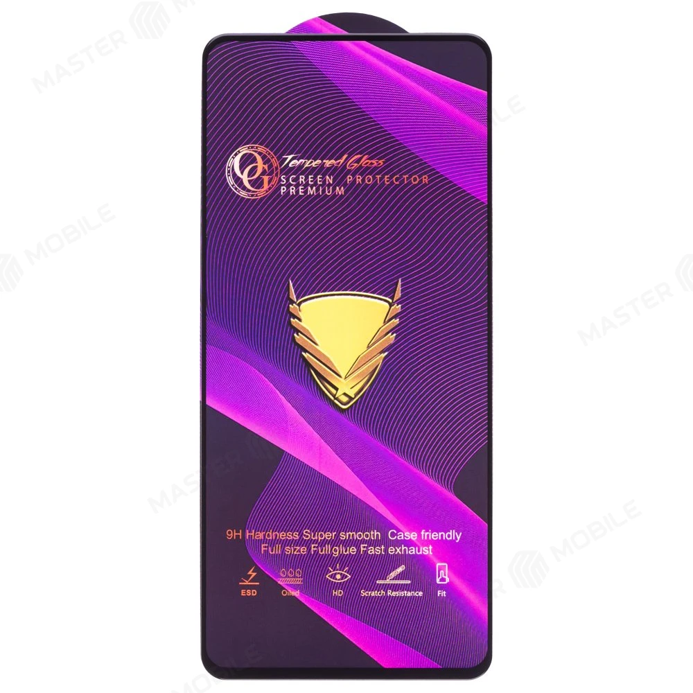 Защитное стекло OG Glass (3 в 1) для Xiaomi Redmi Note 10 4G (M2101K7AG) / Redmi Note 11 4G (2201117TY/G) / Poco M4 Pro 4G (2201117PG) и др. (черный) фото №1