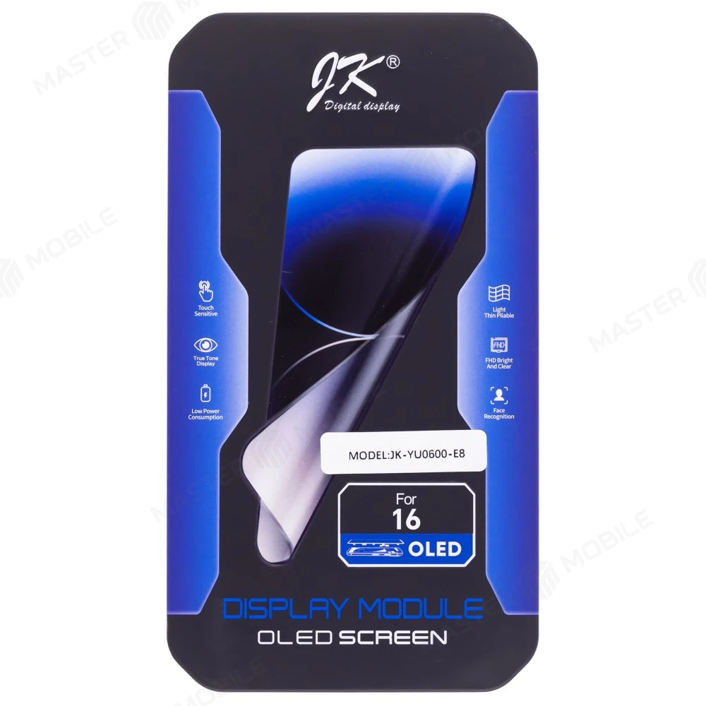 Дисплей для Apple iPhone 16 + тачскрин (черный) (JK) (Hard Oled) (площадка под IC) фото №5