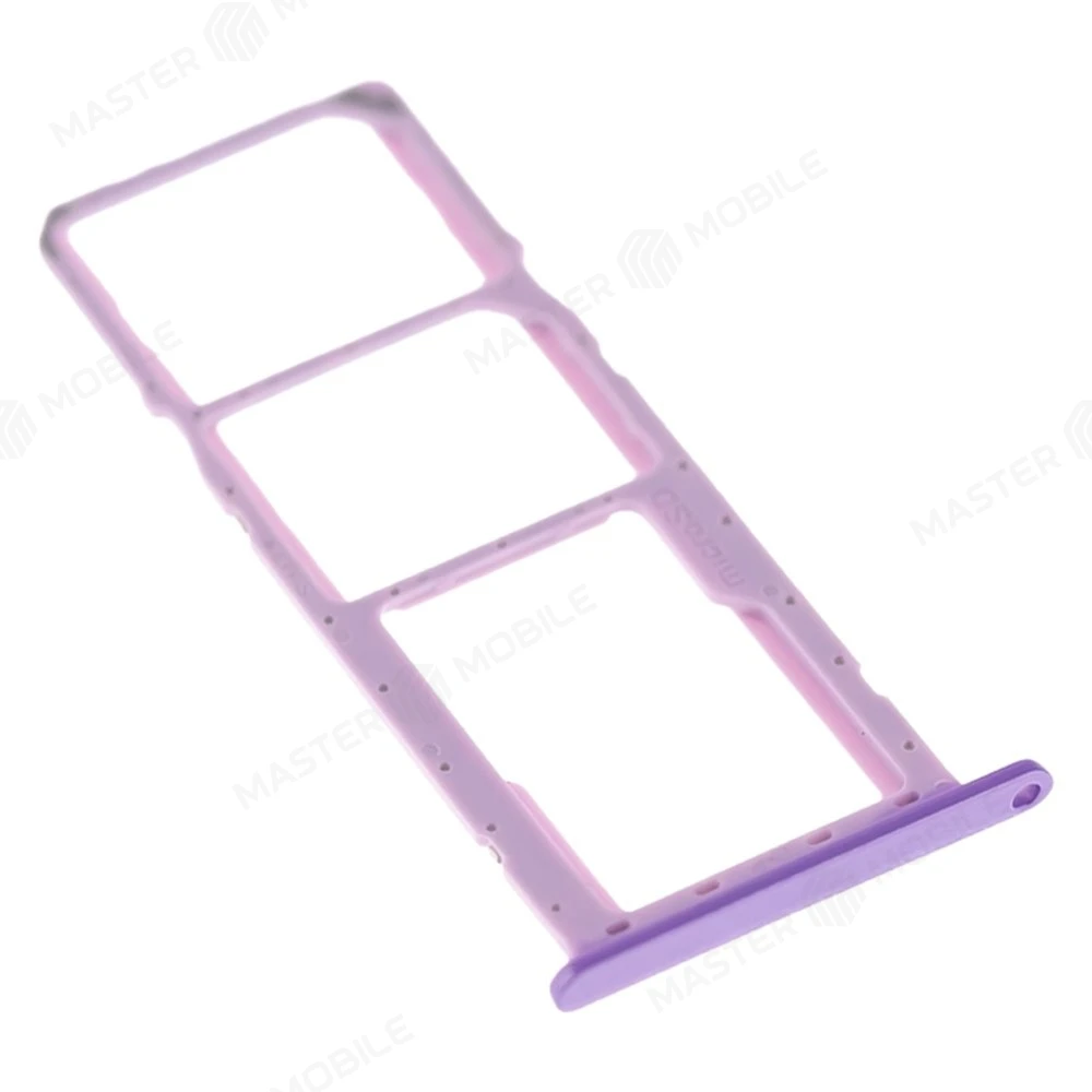 Держатель сим-карты для Samsung M115 Galaxy M11 (фиолетвый) фото №3