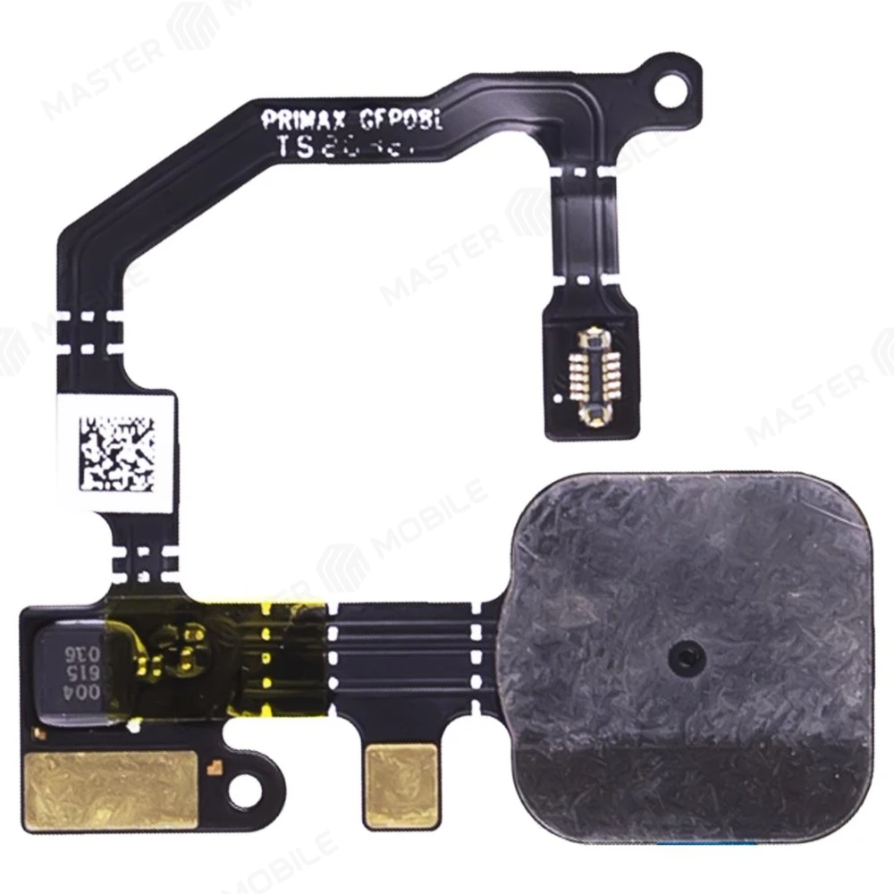 Шлейф для Google Pixel 5A 5G (G1F8F/G4S1M) с комп. + сканер отпечатка пальца (черный) фото №2