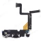 Шлейф для Apple iPhone 14 Pro с комп. + разъем зарядки + микрофон (черный) (ORIG100) фото №2