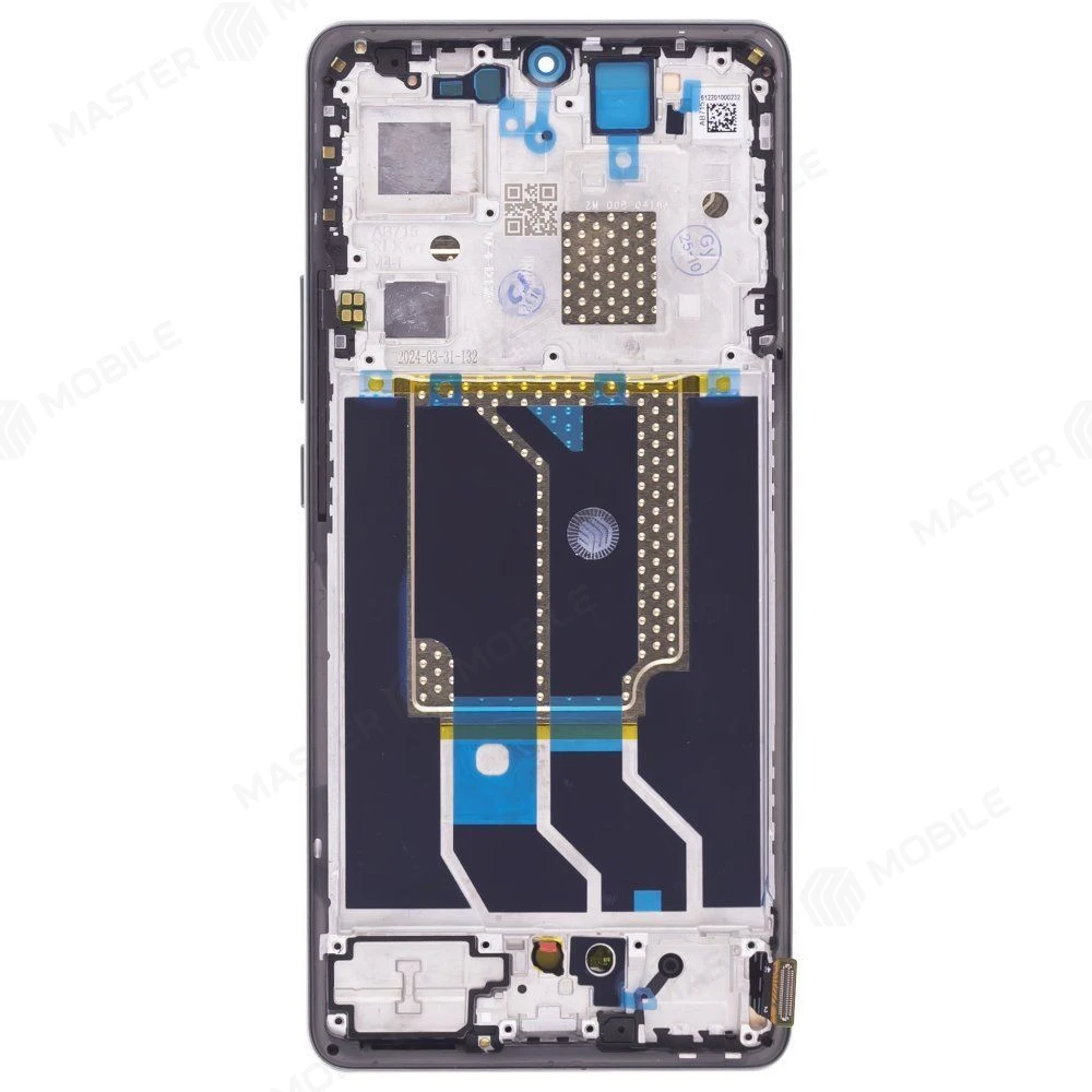 Дисплей для Realme GT 6T (RMX3853) + тачскрин (зеленый) (в рамке) (ORIG100) (SP) фото №2