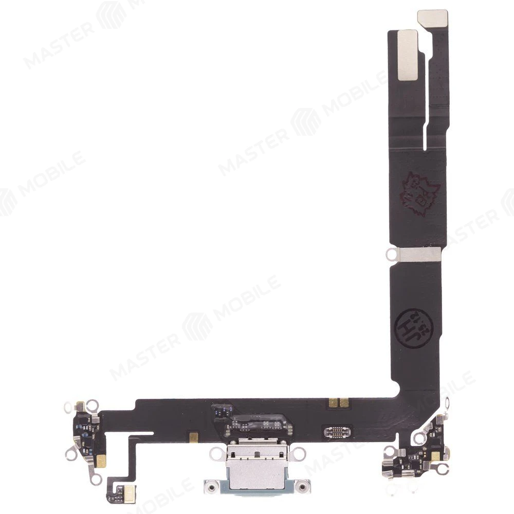 Шлейф для Apple iPhone 16 Plus с комп. + разъем зарядки + микрофон (зеленый) (ORIG100) фото №1