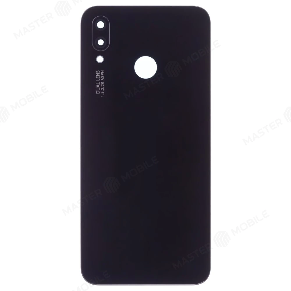 Задняя крышка для Huawei P20 Lite (ANE-LX1) / Nova 3E (ANE-AL00) (черный) (в сборе со стеклом камеры) фото №1