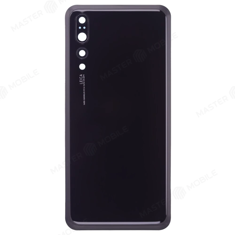 Задняя крышка для Huawei P20 Pro (CLT-L29) (черный) (в сборе со стеклом камеры) фото №1