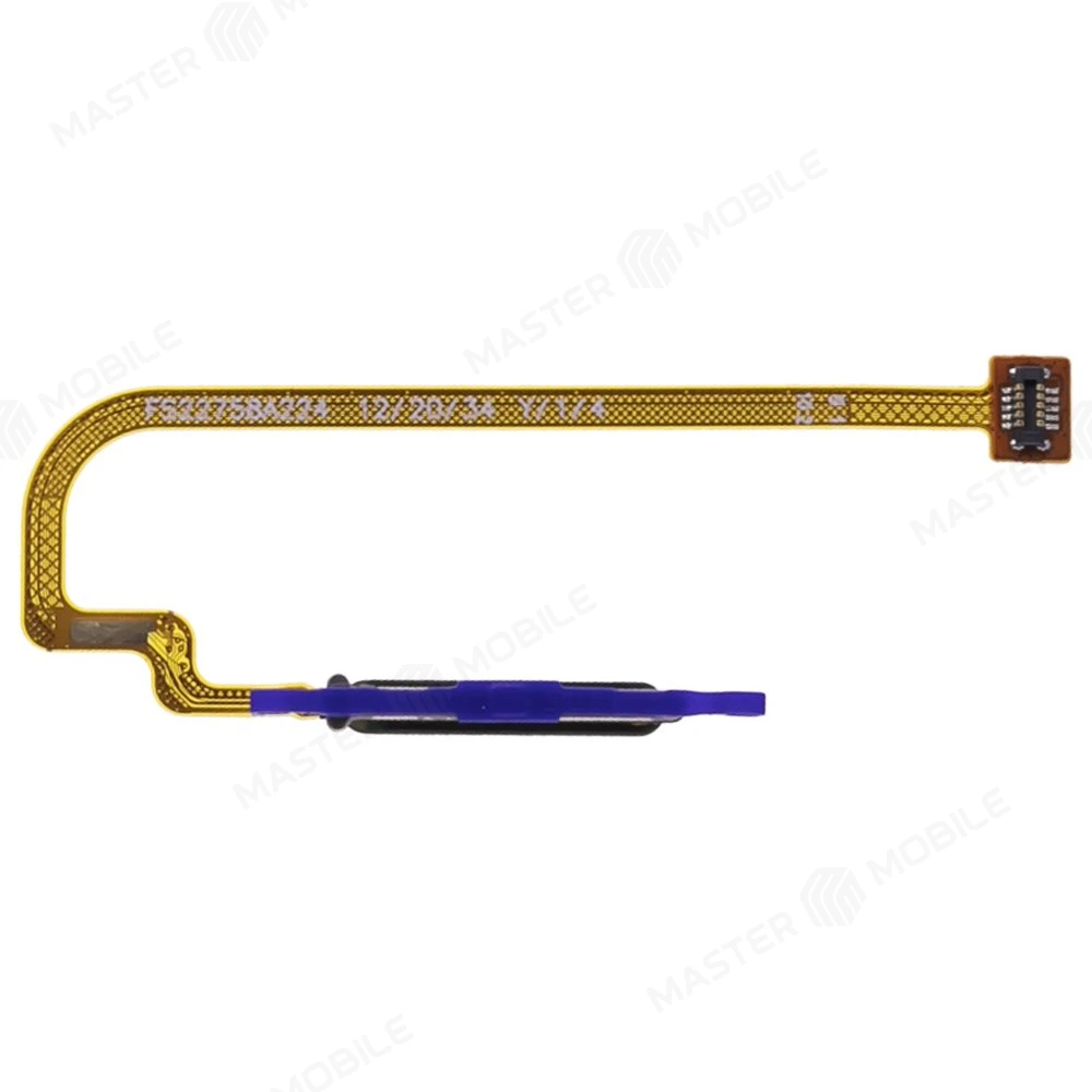 Шлейф для Xiaomi Redmi 9T (M2010J19SG/Y) / Poco M3 (M2010J19CG) с комп. + сканер отпечатка пальца (синий) фото №2