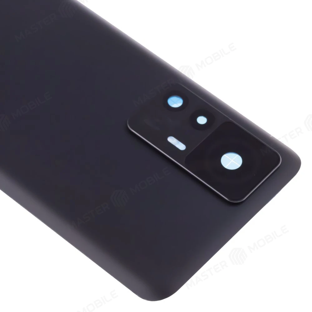 Задняя крышка для Xiaomi 12T (22071212AG) (черный) (в сборе со стеклом камеры) фото №3