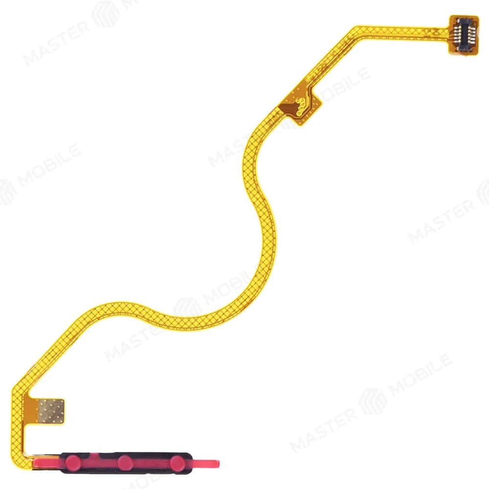 Шлейф для Infinix Note 12 (X663D) с комп. + сканер отпечатка пальца (черный)  фото №2