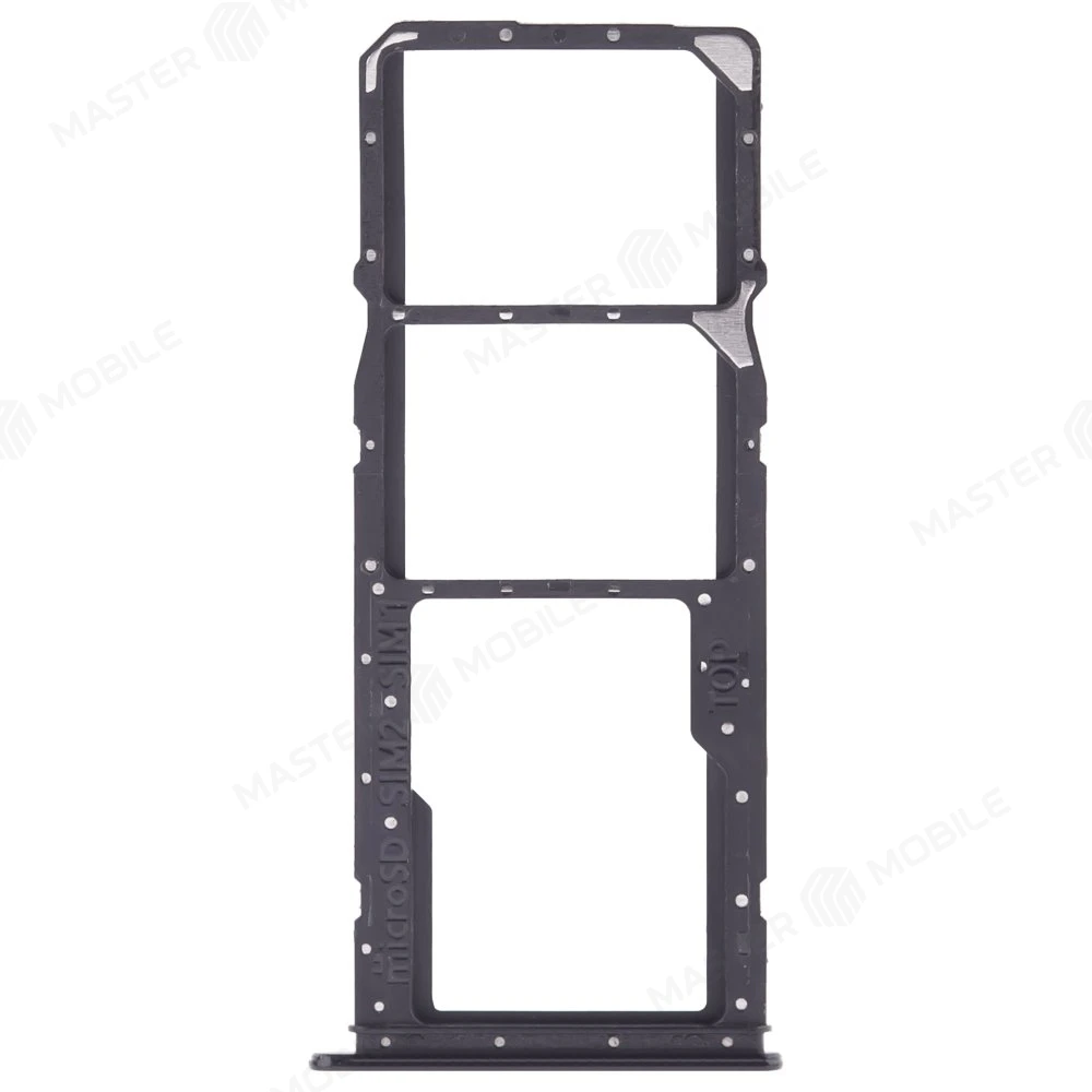 Держатель сим-карты для Samsung A032 Galaxy A03 Core (черный) фото №1