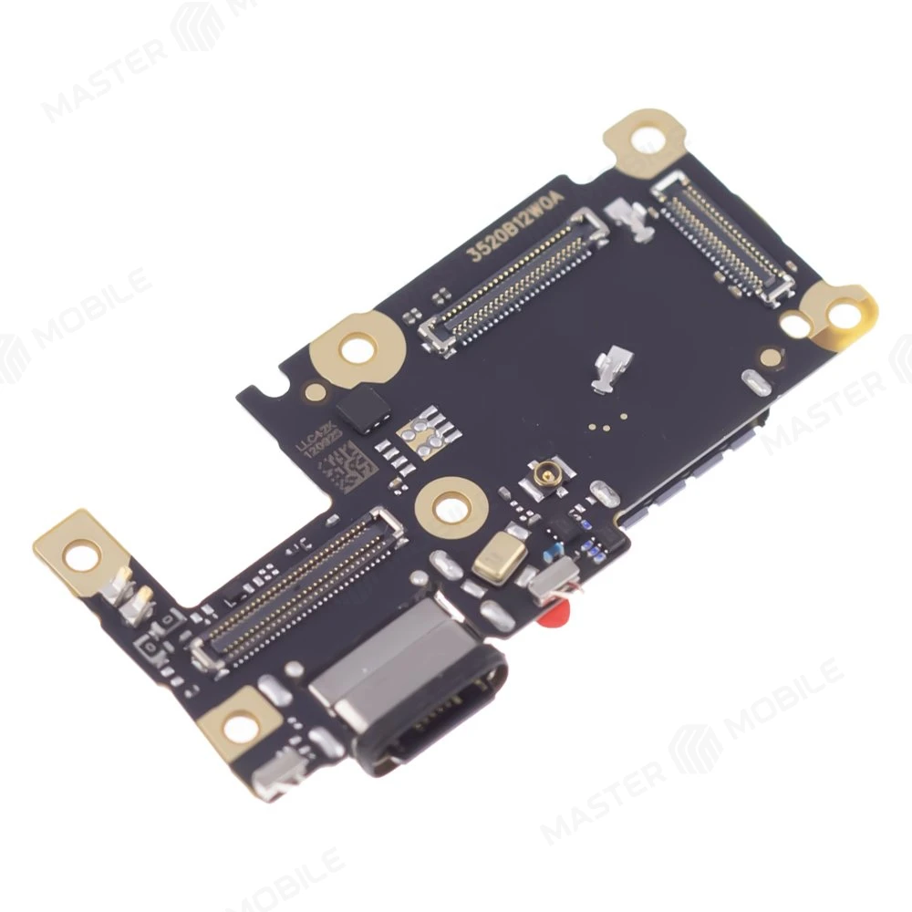 Нижняя плата для Xiaomi 11T (21081111RG) / 11T Pro (2107113SG) комп. + разъем зарядки + микрофон + разъем SIM (ORIG100) фото №3