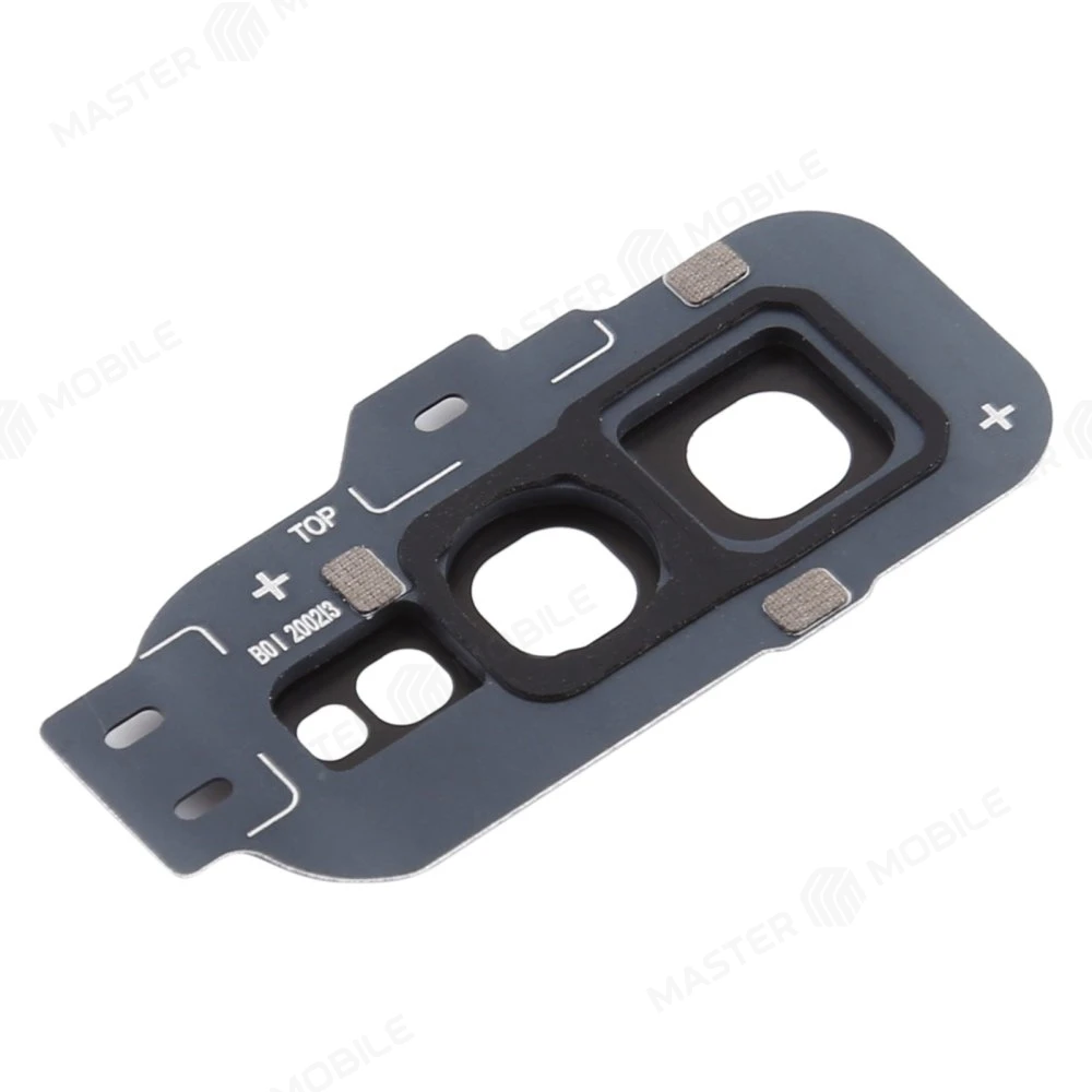 Стекло задней камеры для Samsung G970 Galaxy S10e (черный) (в рамке) фото №3