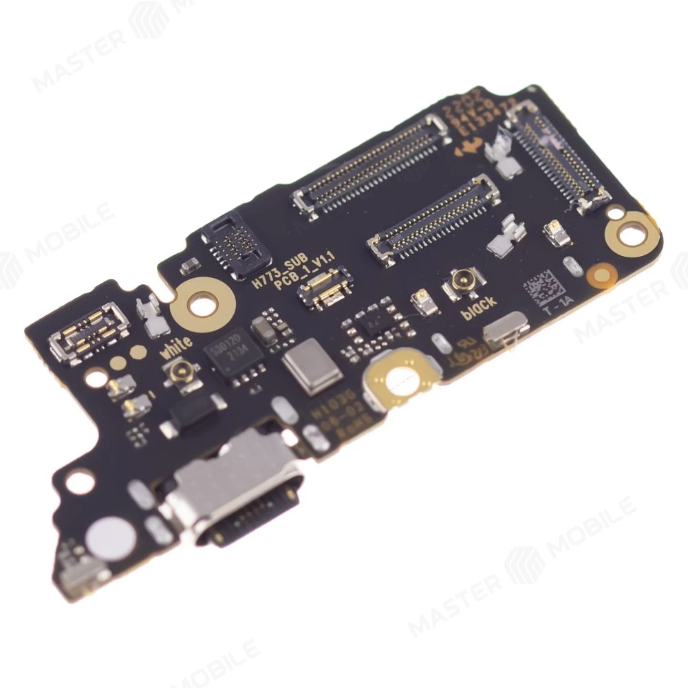 Нижняя плата для Infinix Zero Ultra (X6820) с комп. + разъем зарядки + микрофон (ORIG100) фото №3