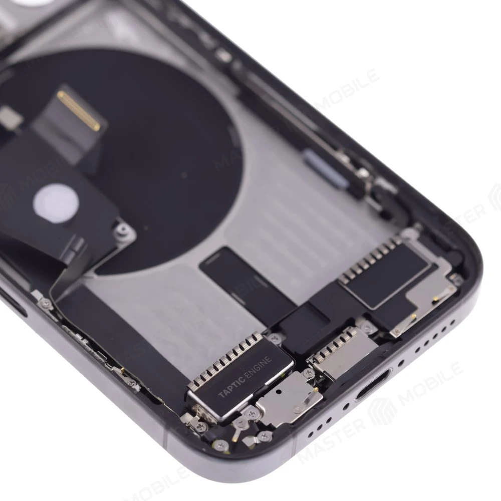 Корпус для Apple iPhone 15 Pro (черный) (в сборе) (с разбора) (ORIG100) (возможен дефект ЛКП) фото №4