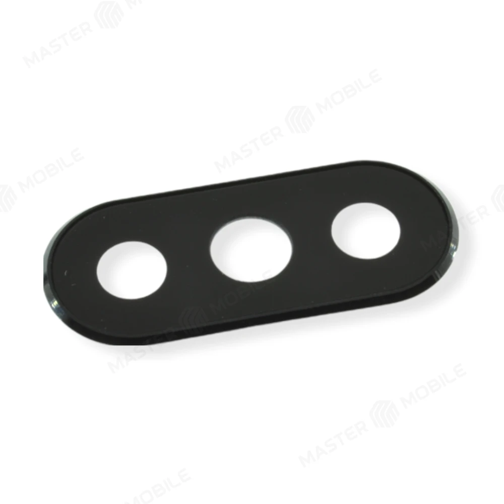 Стекло задней камеры для Xiaomi Mi A2 (M1804D2SG) / Mi 6x (черный) (в рамке) фото №1