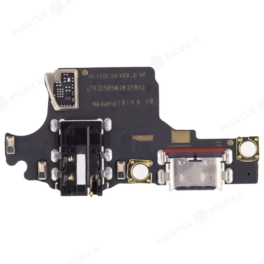 Нижняя плата для Huawei Honor 10 (COL-L29) с комп. + разъем зарядки + разъем гарнитуры + микрофон (ORIG100) фото №2