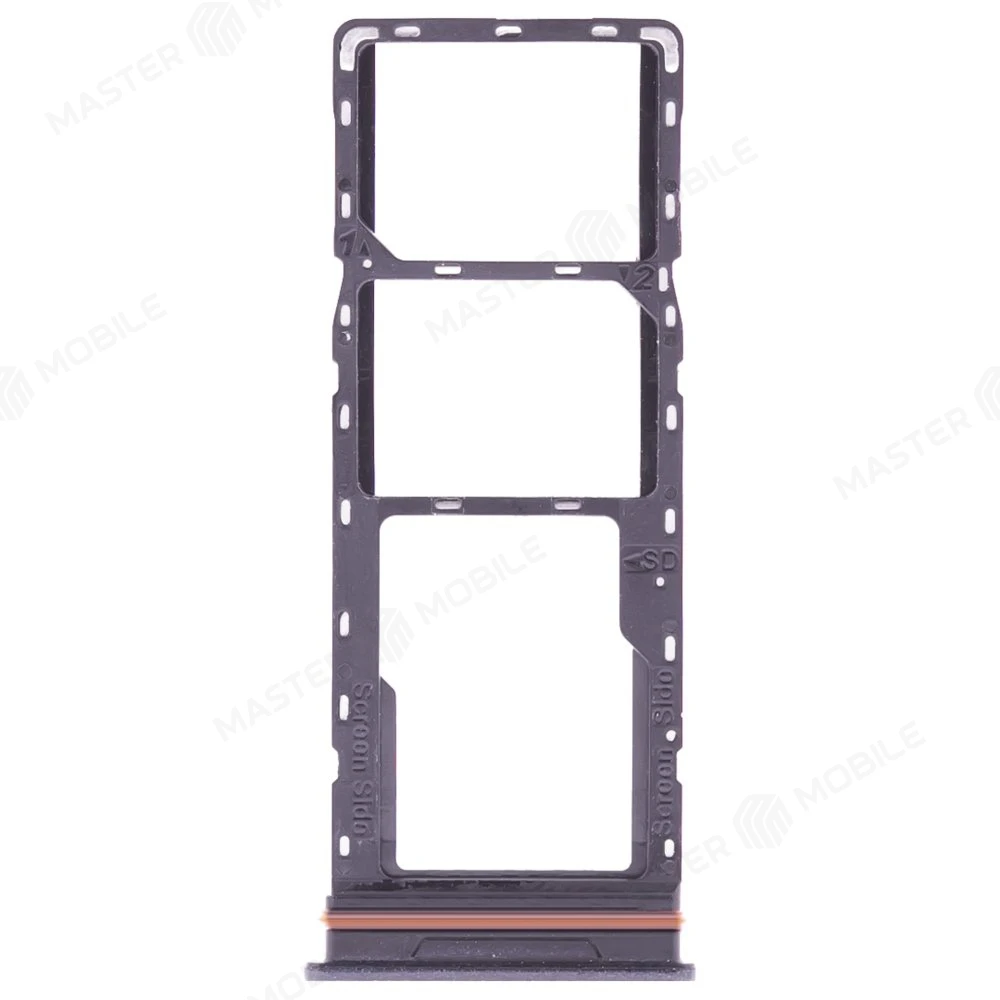 Держатель сим-карты для Infinix Hot 11S (X6812B) (черный) фото №1