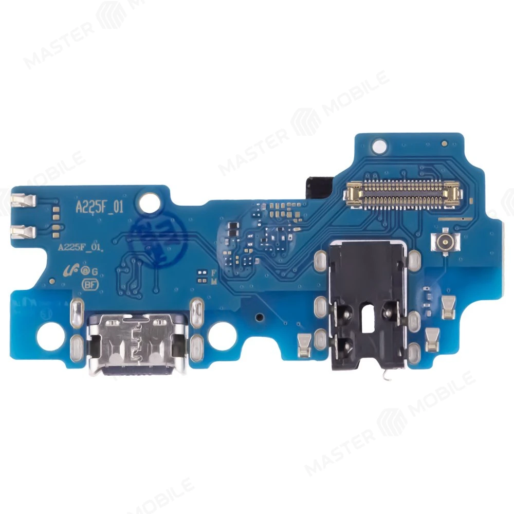 Нижняя плата для Samsung A225 Galaxy A22 с комп. + разъем зарядки + разъем гарнитуры + микрофон  фото №1