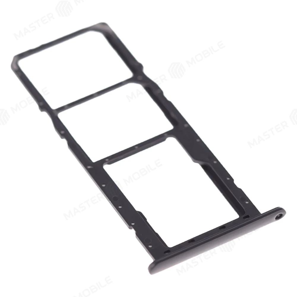 Держатель сим-карты для Samsung M115 Galaxy M11 (черный) фото №3