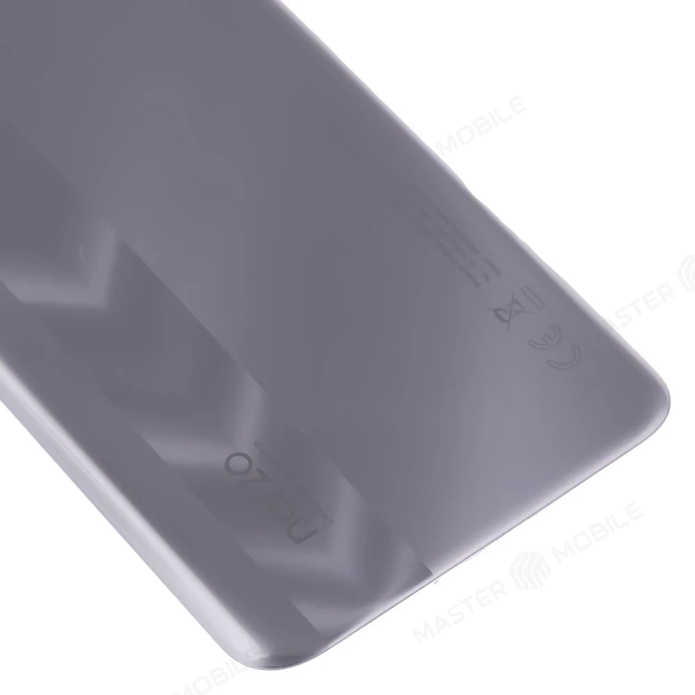 Задняя крышка для Realme Narzo 30 5G (RMX3242) (серебристый) фото №4