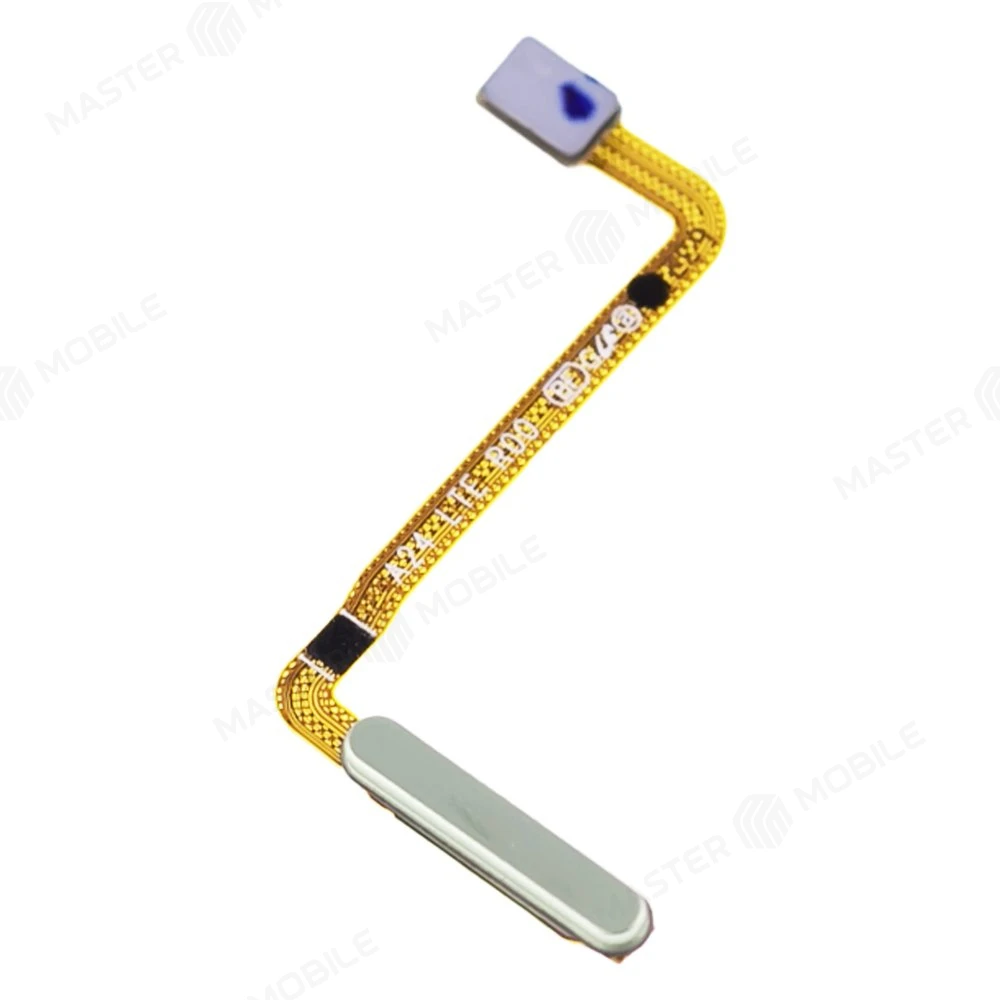 Шлейф для Samsung A245 Galaxy A24 с комп. + сканер отпечатка пальца (кнопка включения) (зеленый)  фото №3