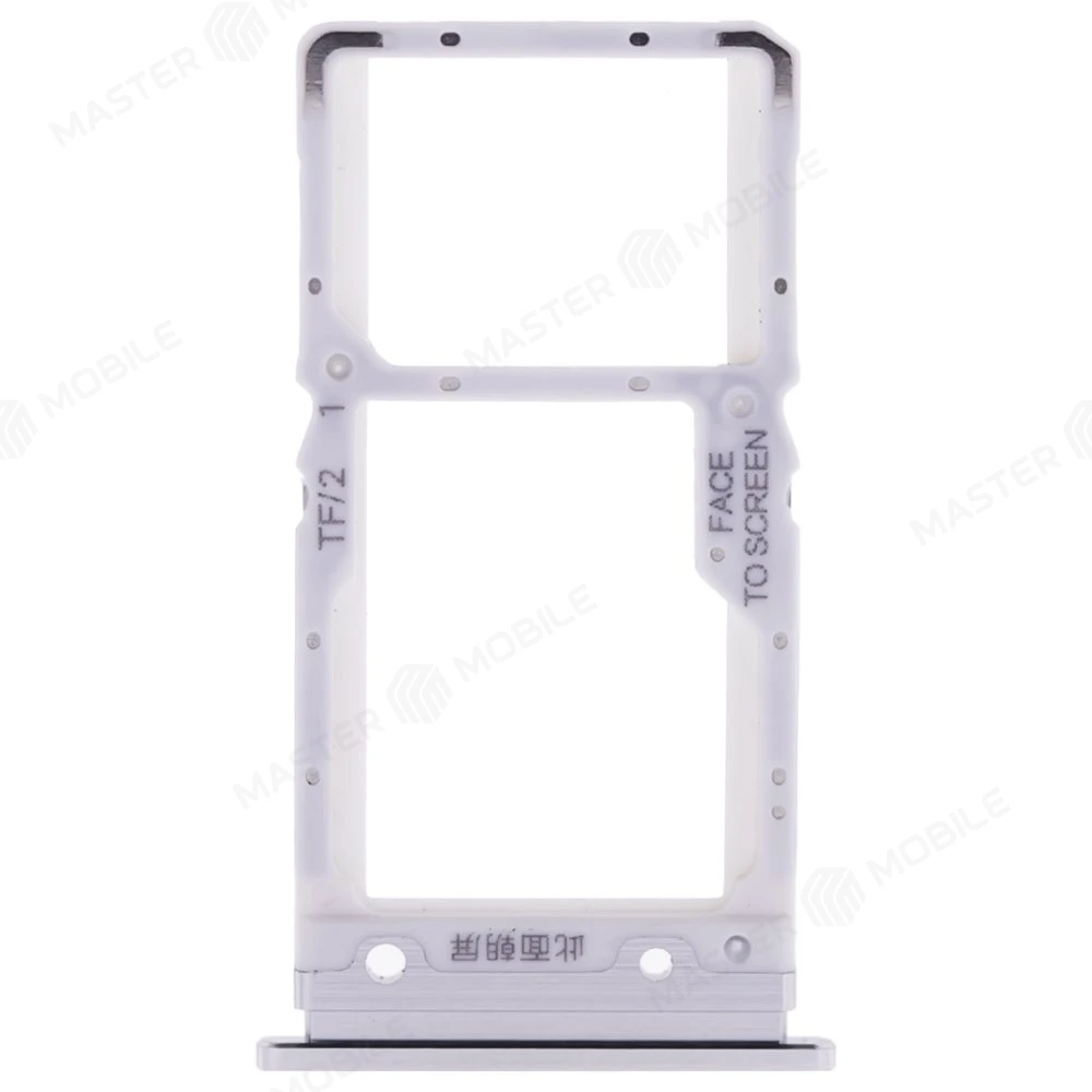 Держатель сим-карты для Xiaomi Mi 9 Lite (M1904F3BG) (белый)  фото №1