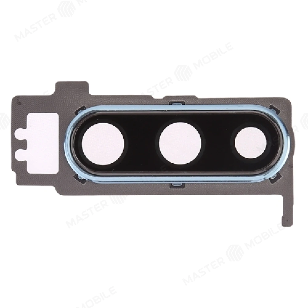 Стекло задней камеры для Huawei P30 (ELE-L29) (в рамке) (голубой) 