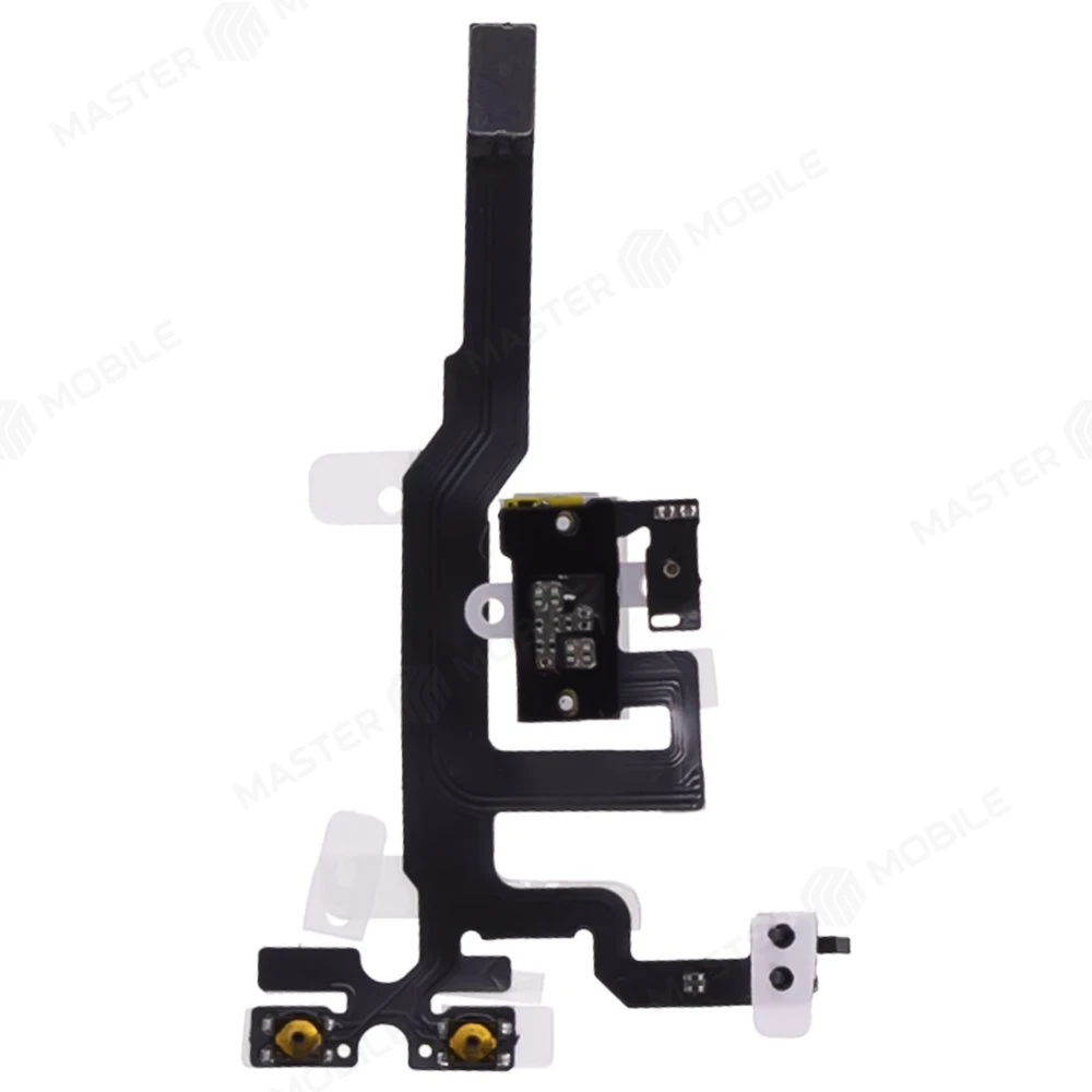 Шлейф для Apple iPhone 4s с комп. (на кнопки громкости) + разъем гарнитуры + микрофон (белый)  фото №2