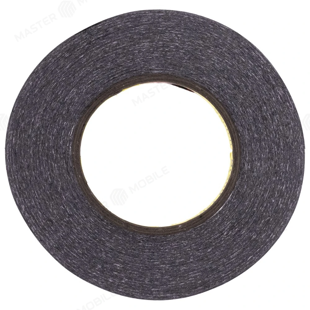 Скотч 3М двусторонний 50 м x 8 мм (черный) фото №1