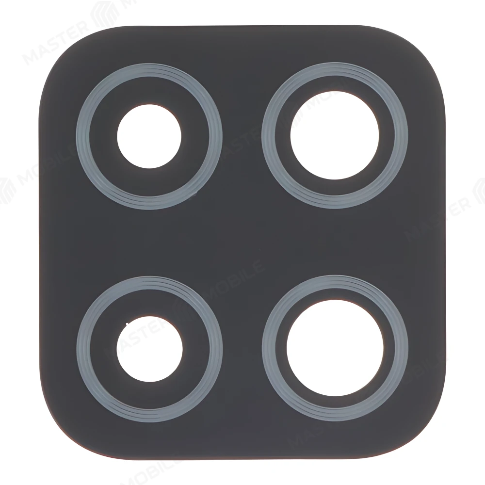 Стекло задней камеры для Samsung A125 Galaxy A12 / A127 Galaxy A12 Nacho / M127 Galaxy M12 (без рамки) (черный) 