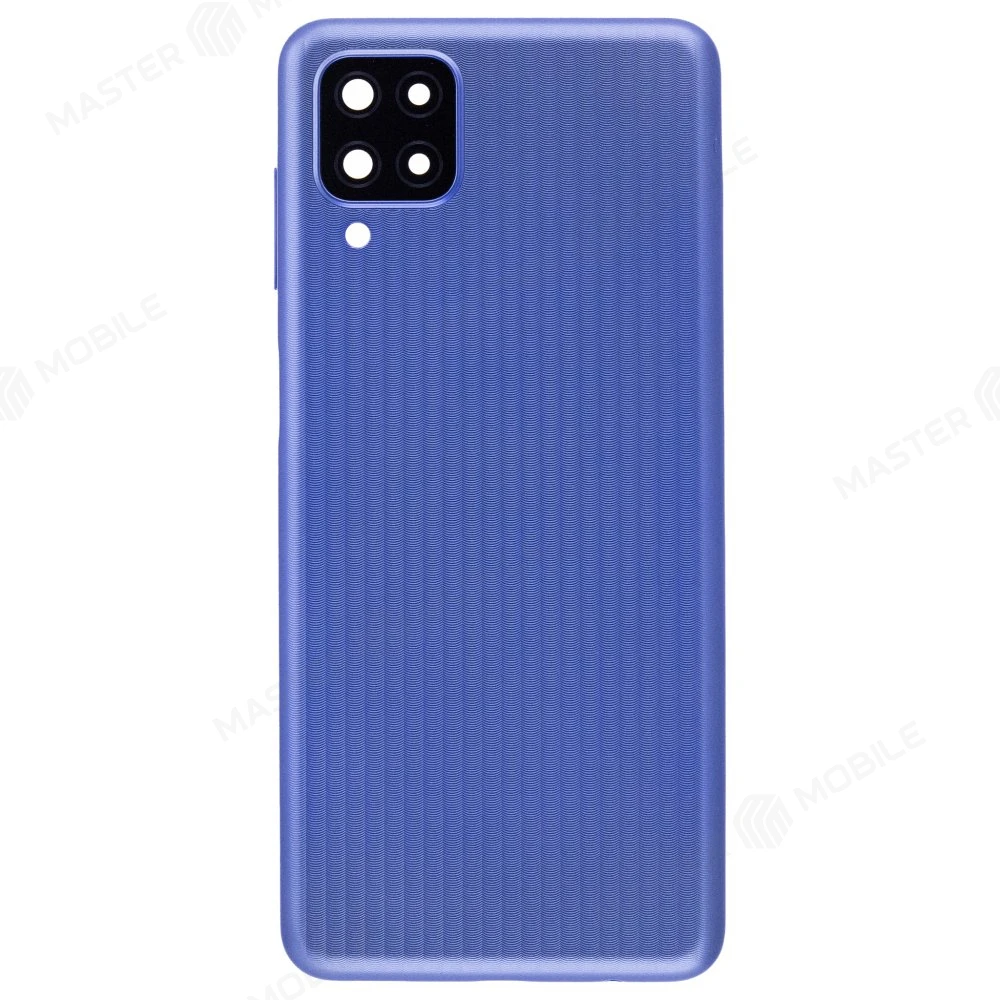 Задняя крышка для Samsung M127 Galaxy M12 (синий) (в сборе со стеклом камеры) фото №1