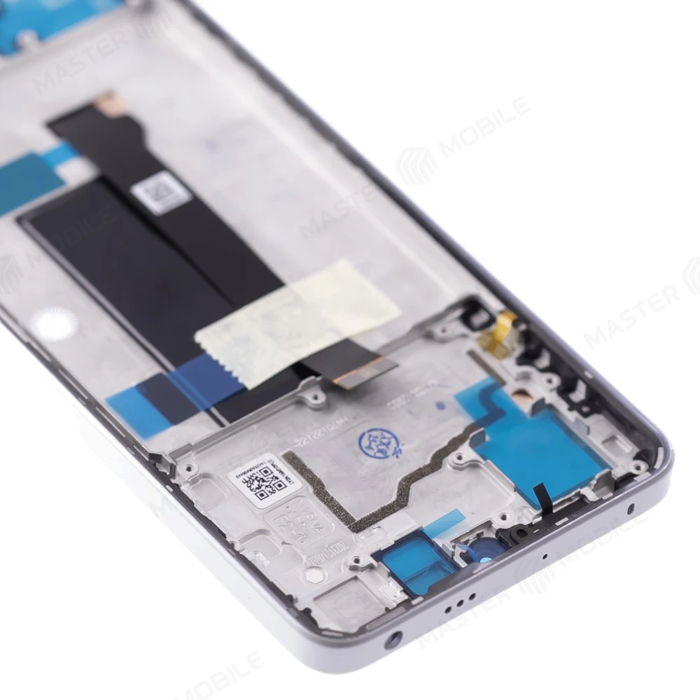Дисплей для Xiaomi Poco X6 (23122PCD1G) / Redmi Note 13 Pro 5G (2312DRA50C) + тачскрин (серебристый) (в рамке) (ORIG100) (SP) фото №3