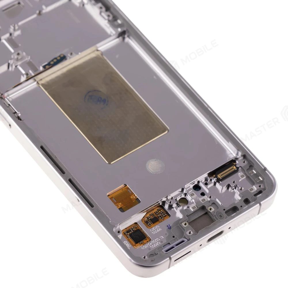 Дисплей для Samsung S721 Galaxy S24 FE + тачскрин (серебристый) (в рамке) (ORIG100) (возможен дефект ЛКП) фото №4