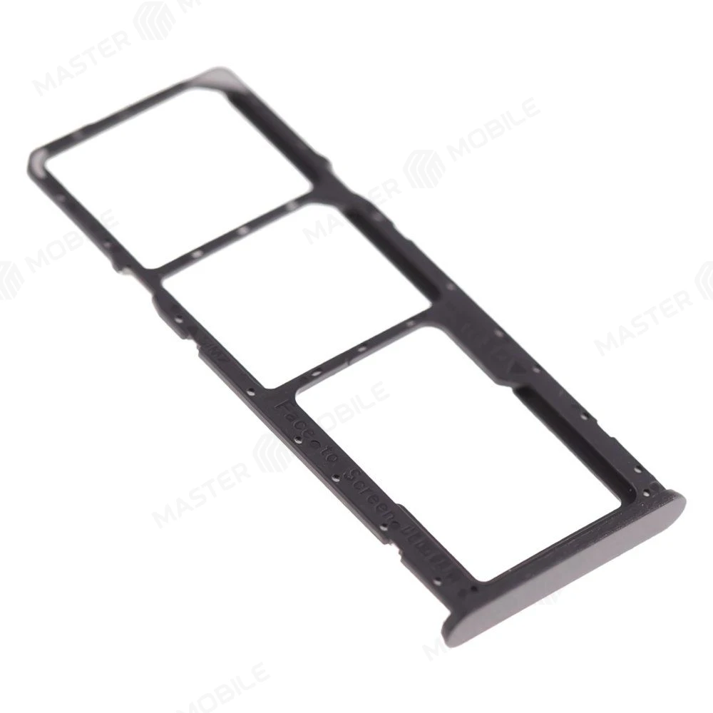 Держатель сим-карты для Realme Note 60x (RMX3938) (черный) фото №3