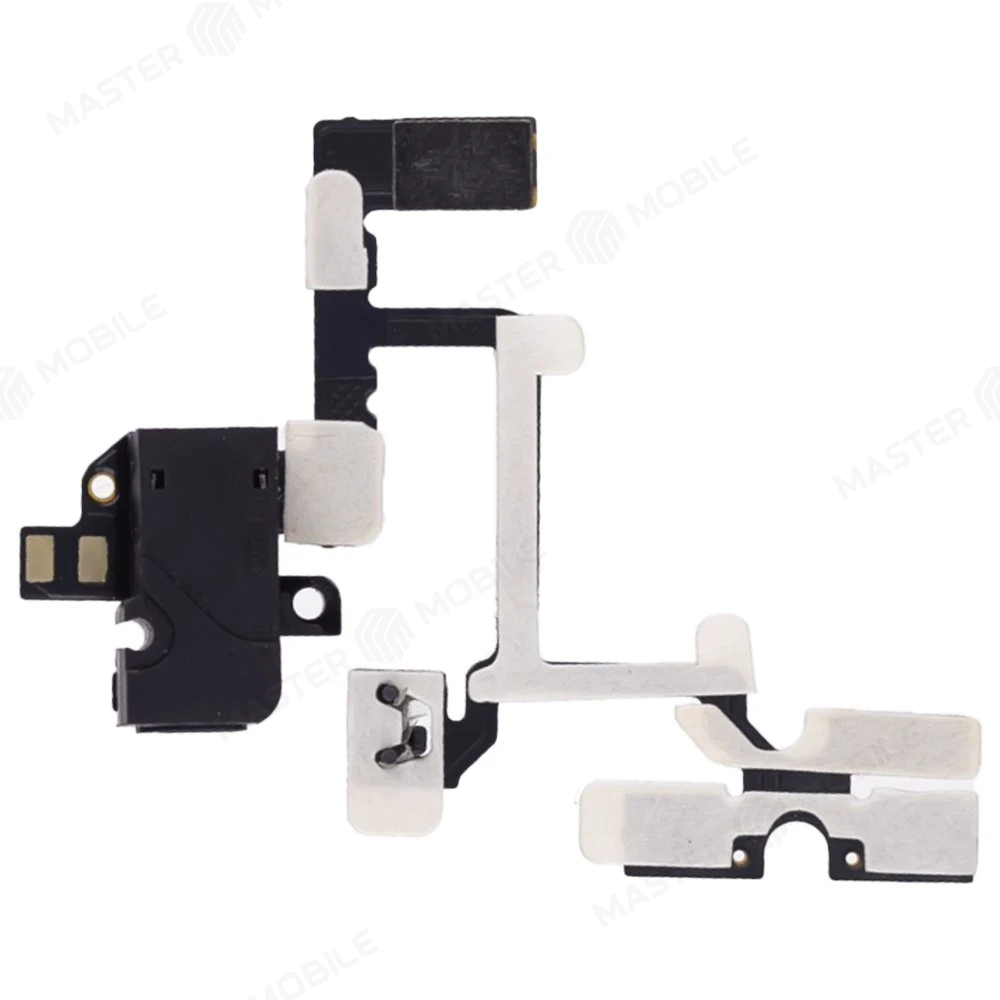 Шлейф для Apple iPhone 4 с комп. (на кнопки громкости) + разъем гарнитуры (черный)  фото №2