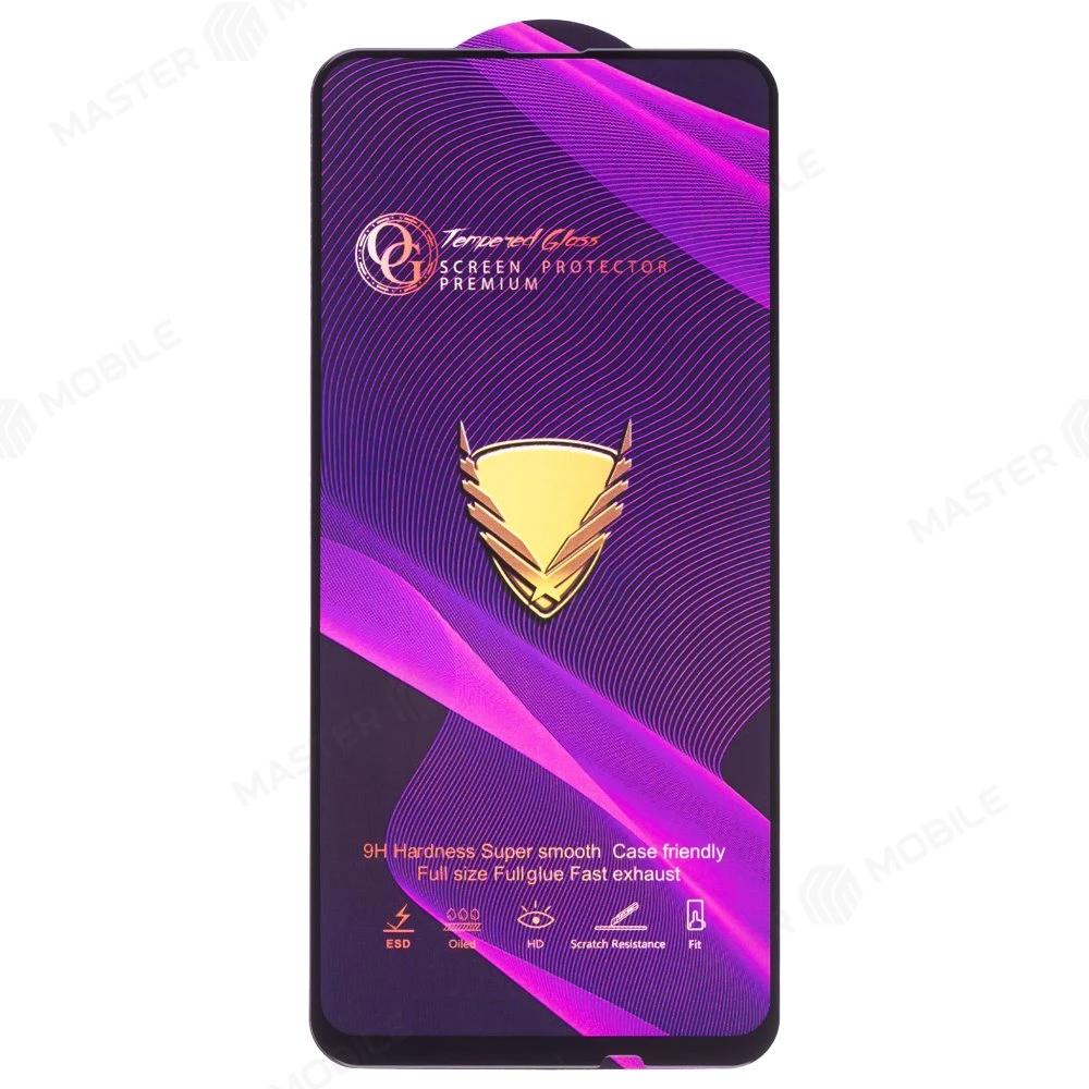 Защитное стекло OG Glass (3 в 1) для Huawei Honor 9X/9X Premium / P Smart Z (STK-LX1) / Y9 Prime 2019 / Y9s (STK-L21) (черный) фото №1